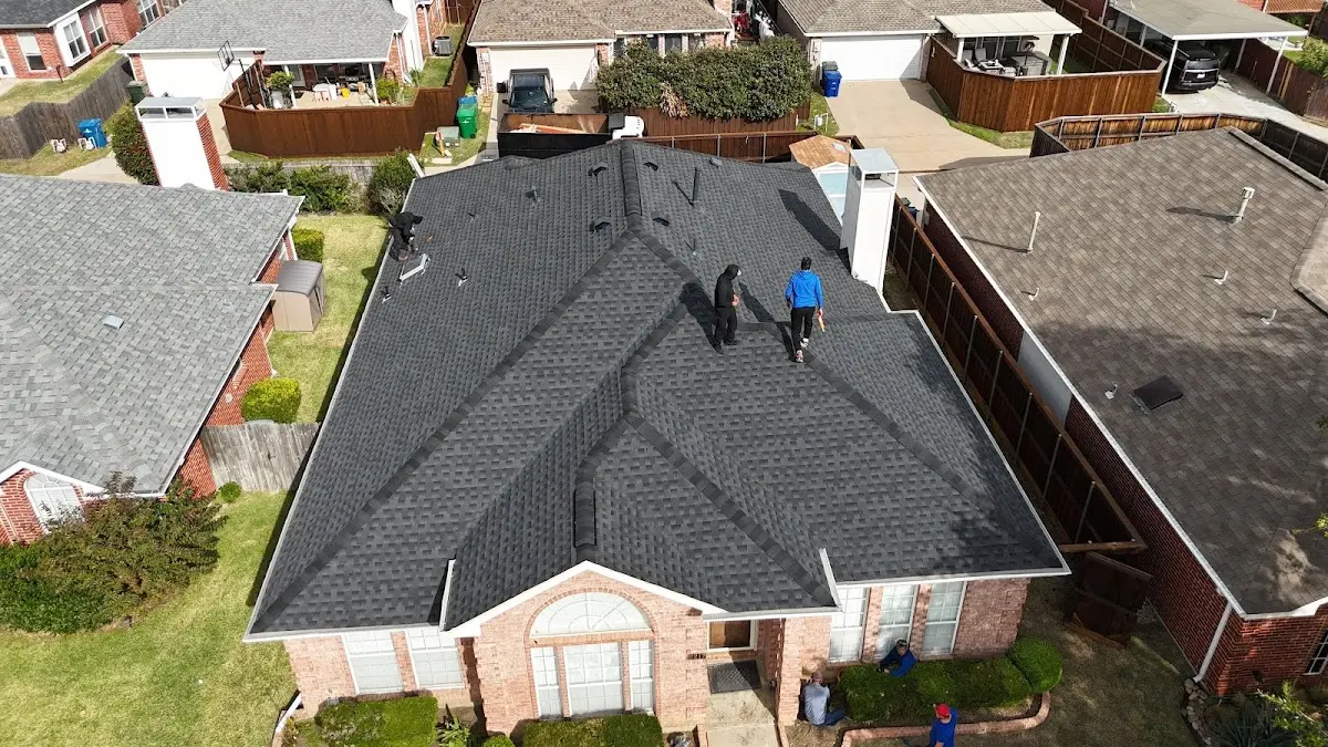 Slate & Tile Roof Repair work in progress on a Unionville property